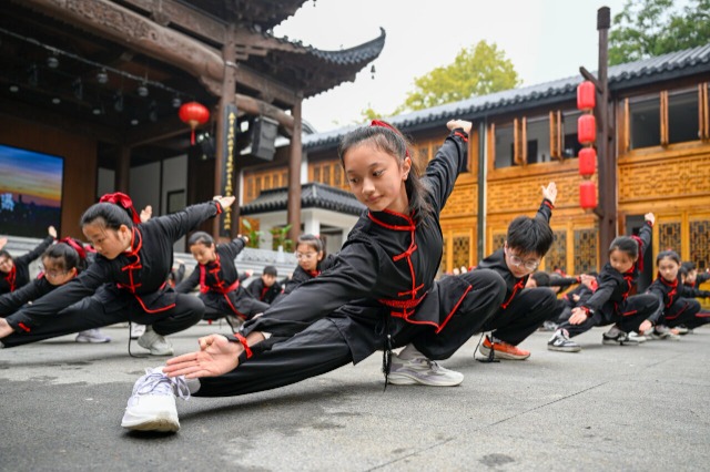 傳統(tǒng)武術(shù)操，別樣大課間